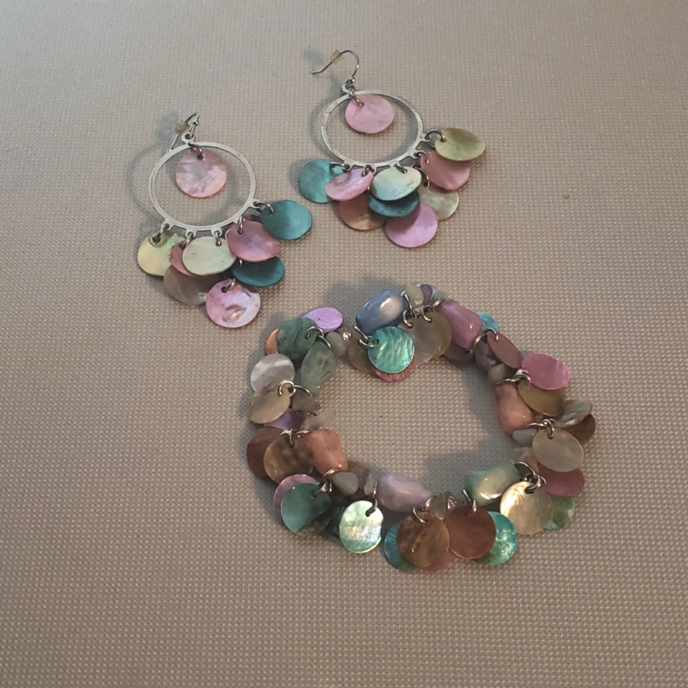 Lia Sophia "Fruity Pebbles" Earrings and Bracelet Set